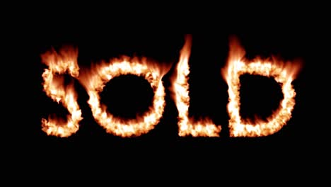 Sold-hot-text-brand-branding-iron-metal-flaming-heat-flames-overlay-4K